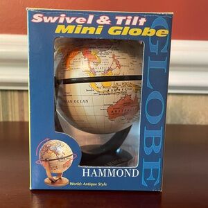 Vintage Hammond Swivel & Tilt Mini Globe